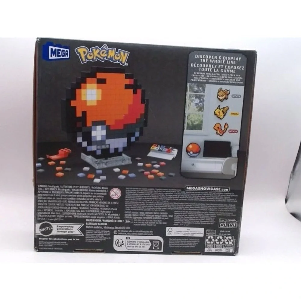 Mega Bloks - Pokemon Classic Poke Ball  Pixel Art  342 Pcs, BRAND NEW IN BOX